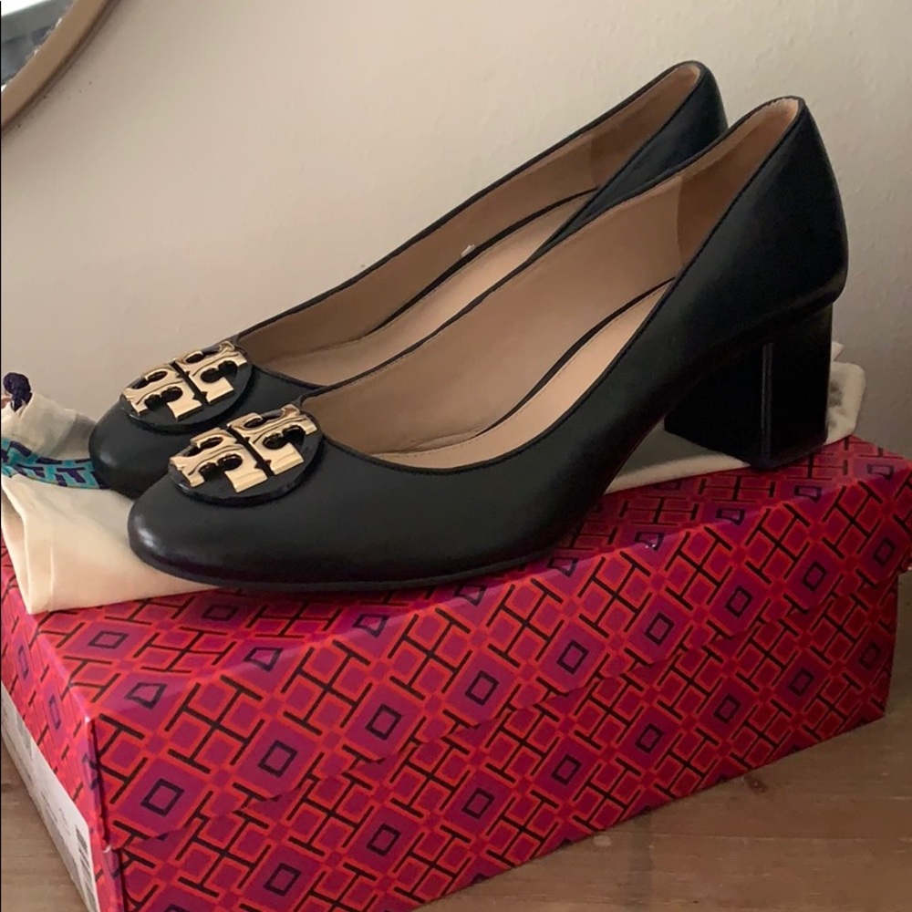 Tory Burch Black Block Heels